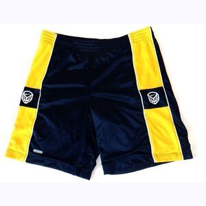 Nike blue/yellow basketball shorts